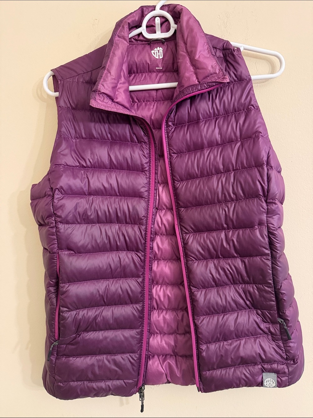 Packable Quilted Vest in Plum - Unbranded